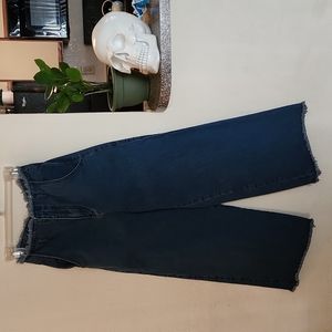 Wide leg denim.